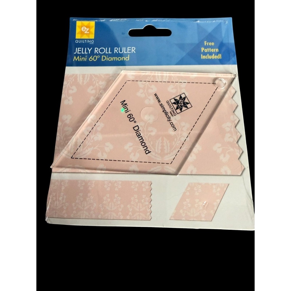 NEW EZ Quilting Jelly Roll Ruler Mini 60° Diamond 882232
